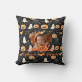 Halloween Custom Baby's Name & Motivierend Angebot Kissen (Vorderseite)