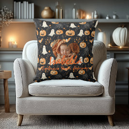 Halloween Custom Baby's Name & Motivierend Angebot Kissen