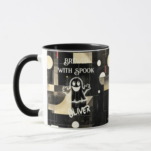 Halloween custom - Braut mit Spook Ghost Black Tasse (Links)