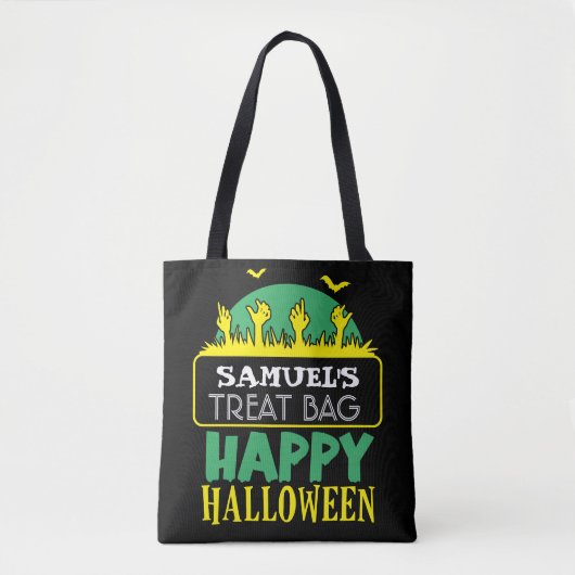 Halloween Custom Candy & Leckerei Tote Bag Tasche (Vorderseite)