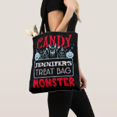 Halloween Custom Candy Monster Tote Bag Tasche (Von Nahem)