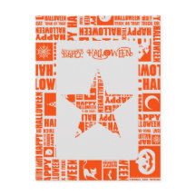 Halloween Custom Cool Whimsical Typografy Orange