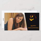 Halloween Custom Foto Card Feiertagskarte (Vorne/Hinten)