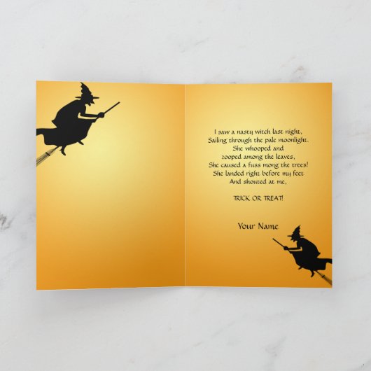 Halloween Custom Karte (Innenseite)