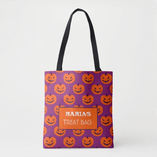Halloween Custom Leckerei & Candy Tote Bag Tasche (Vorderseite)
