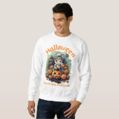 Halloween Custom Pumpkin & Ghost for Paares Sweatshirt (Vorne ganz)