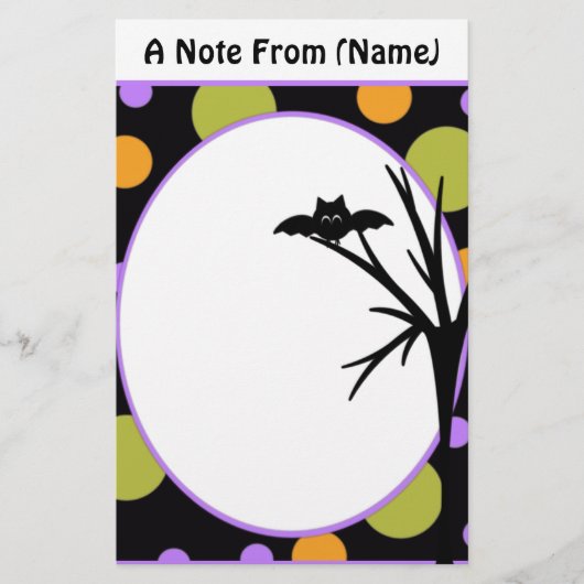 Halloween Custom Stationery Briefpapier (Vorderseite)
