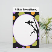 Halloween Custom Stationery Briefpapier (Stehend Vorderseite)