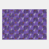 Halloween Custom Text Spooky Ghosts 3 Geschenkpapier Set (Vorderseite 3)