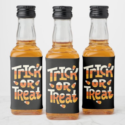 Halloween Custom Trick oder Treat Alkoholflaschenetikett (Flaschen)