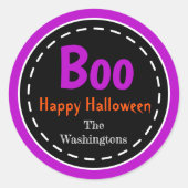 Halloween Custom Trick oder Treat Party Stickers (Vorderseite)