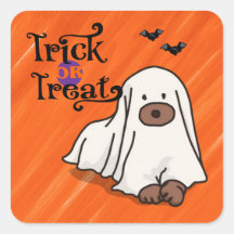 Halloween Custom Whimsical Funny Dog Orange