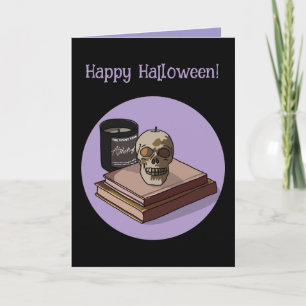 Halloween Custom Whimsical Funny Modern Lila Karte