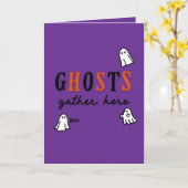 Halloween Custom Whimsical Funny Modern Lila Karte (Gelbe Blume)