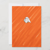 Halloween Custom Whimsical Funny Modern Orange Einladung (Rückseite)