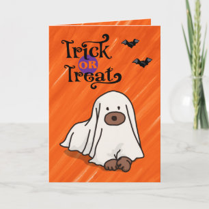 Halloween Custom Whimsical Funny Modern Orange Karte
