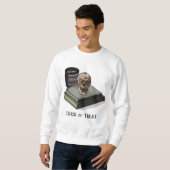 Halloween Custom Whimsical Funny Skull Sweatshirt (Vorne ganz)