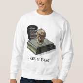 Halloween Custom Whimsical Funny Skull Sweatshirt (Vorderseite)