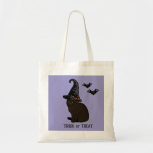 Halloween Custom Whimsical Funny Witze Cat Lila Tragetasche