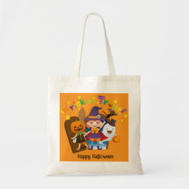 Halloween Custom Whimsical Niedlich Witz Orange Tragetasche