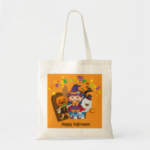 Halloween Custom Whimsical Niedlich Witz Orange Tragetasche