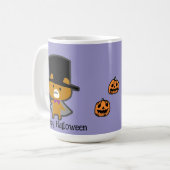 Halloween Custom Whimsical Niedlich Wizard Bear Kaffeetasse (Vorderseite Links)
