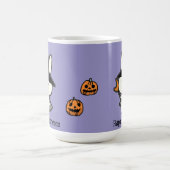 Halloween Custom Whimsical Niedlich Wizard Rabbit Kaffeetasse (Mittel)