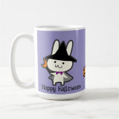 Halloween Custom Whimsical Niedlich Wizard Rabbit Kaffeetasse (Links)