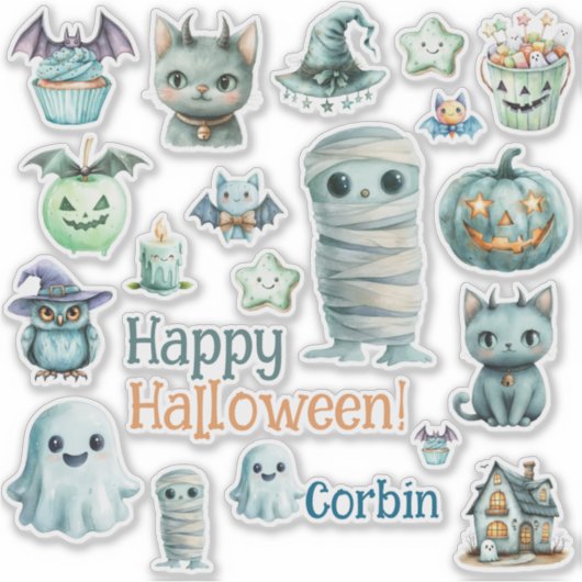 Halloween Customize Cut Vinyl Sticker (Vorderseite)