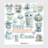 Halloween Customize Cut Vinyl Sticker (Blatt)
