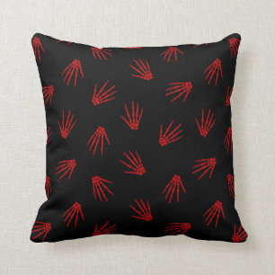 Halloween Customize Red Bones Cotton 16"X16" Kissen