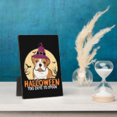 Halloween Cute Bulldog Dog Halloween Fotoplatte (Seite)