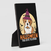 Halloween Cute Bulldog Dog Halloween Fotoplatte (Seite)