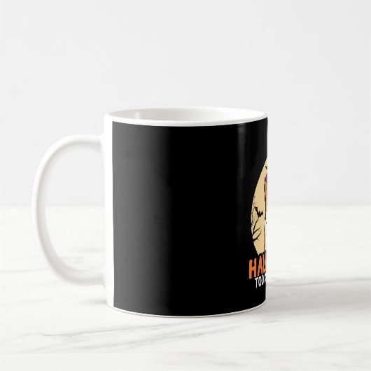 Halloween Cute Bulldog Dog Halloween Kaffeetasse (Links)
