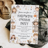 Halloween Cute Costume Party Invitation Einladung
