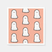 Halloween Cute Ghost Pattern Serviette (Vorderseite)