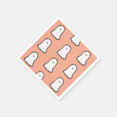 Halloween Cute Ghost Pattern Serviette (Ecke)