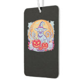 Halloween Cute Ghost Pumpkin Cat Classic T-Shirt Autolufterfrischer (Links)