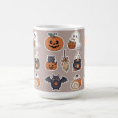 Halloween cute ghost trick and treat kaffeetasse (Mittel)