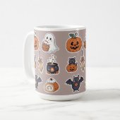 Halloween cute ghost trick and treat kaffeetasse (Vorderseite Links)