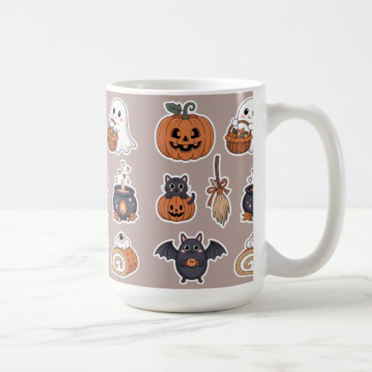 Halloween cute ghost trick and treat kaffeetasse (Rechts)