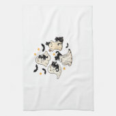Halloween Cute Ghosts Bats Black Cats Oversized T- Geschirrtuch (Vertikal)