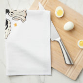 Halloween Cute Ghosts Bats Black Cats Oversized T- Geschirrtuch (Viertel Falte)