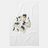 Halloween Cute Ghosts Bats Black Cats Oversized T- Geschirrtuch (Vertikal)