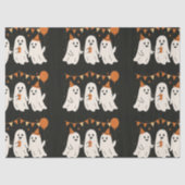 Halloween Cute Ghosts Part  Seidenpapier (Vorderseite)