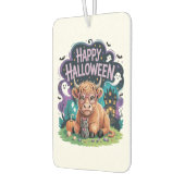 Halloween Cute Highland Cow (2) Autolufterfrischer (Links)