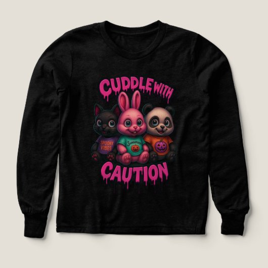 Halloween Cute Spooky Animal Plushies Sweater (Design Vorderseite)