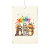 Halloween Cute Squirrels Costume Autolufterfrischer (Vorderseite)