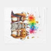 Halloween Cute Squirrels Costume Fleecedecke (Vorderseite (Horizontal))
