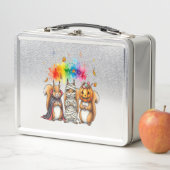 Halloween Cute Squirrels Costume Metall Brotdose (Beispiel)